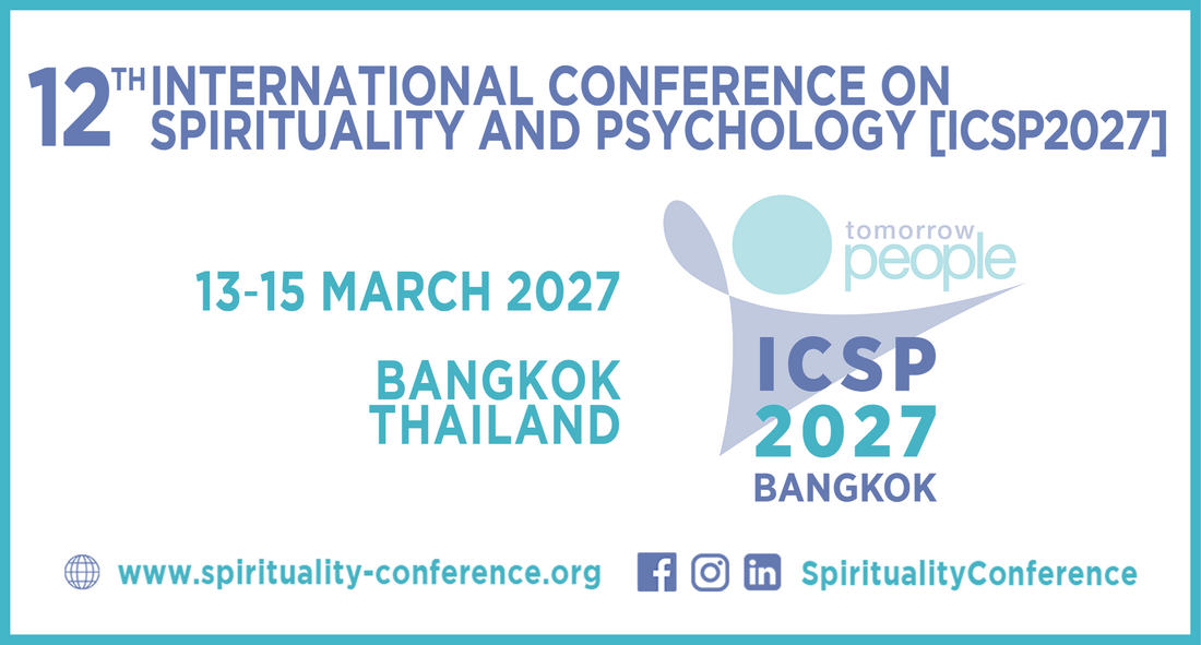 Banner 12th International Conference on Spirituality and Psychology [ICSP2027], 13-15 March 2027 - Bangkok, Thailand