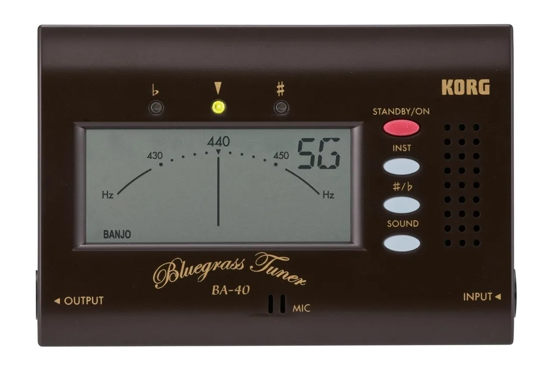 Korg BA40 Bluegrass Tuner for Mandolin, Fiddle, Banjo and Resonator Guitar