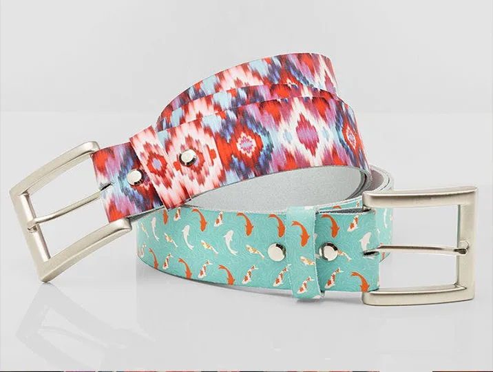 Fashion Leather Belt Printed in Malaysia