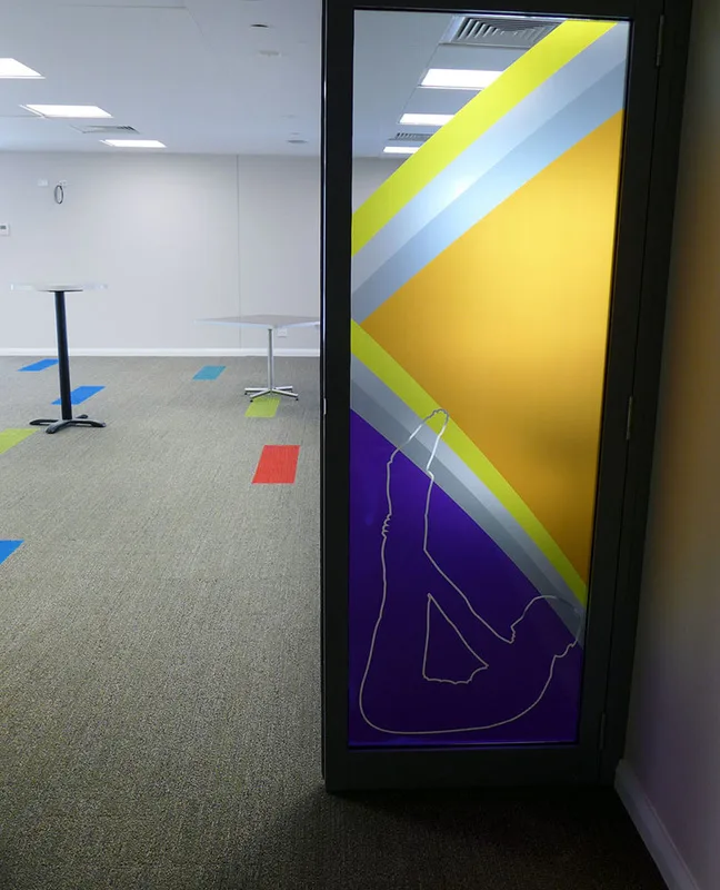 Malaysia yoga Studio Glass Deco Film Frosted Sticker
