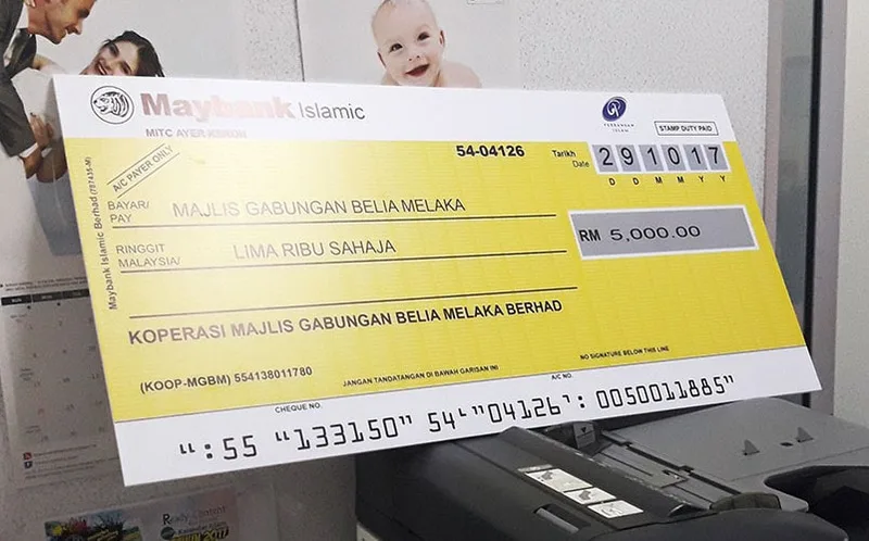 Mock Up Cheque Foam Board Printing in KL Selangor PJ Malaysia