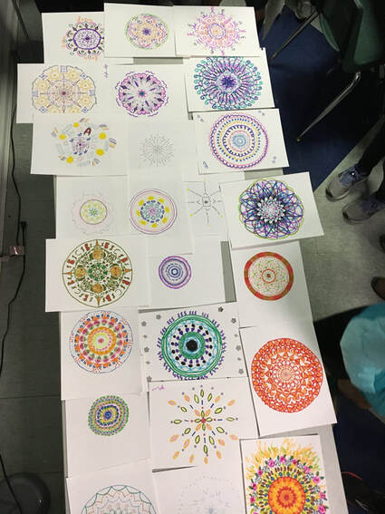 student mandalas from art class
