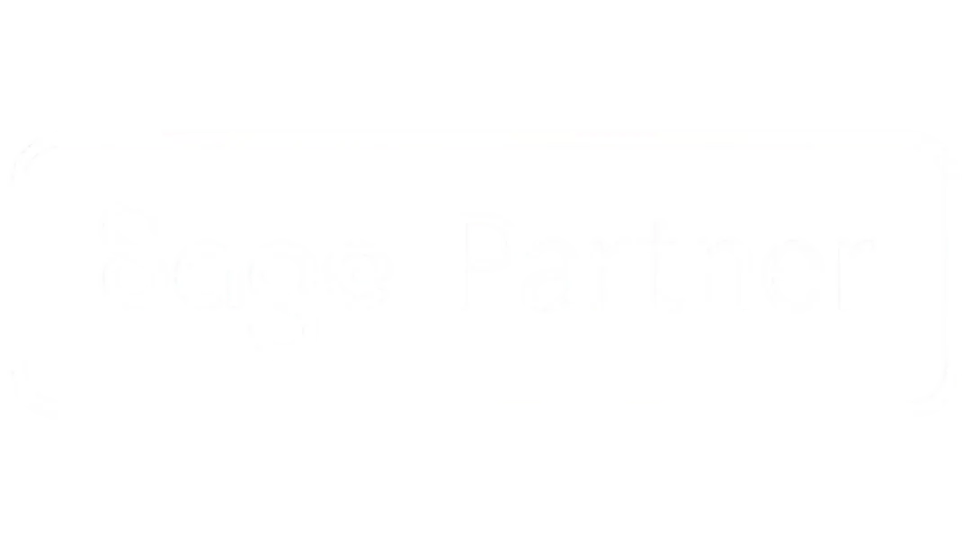 Sage Intacct Partner Badge - White