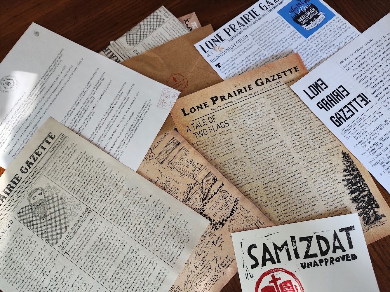 lone prairie gazette examples