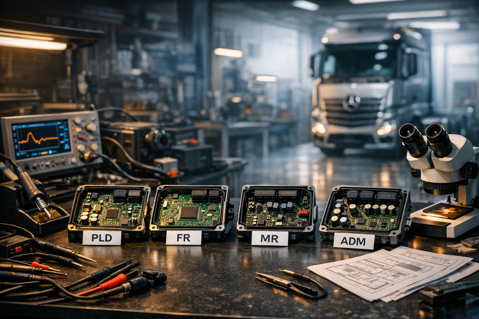 Mercedes-Benz PLD-FR-MR-ADM: Σεμινάριο Επισκευής ECU Φορτηγών
