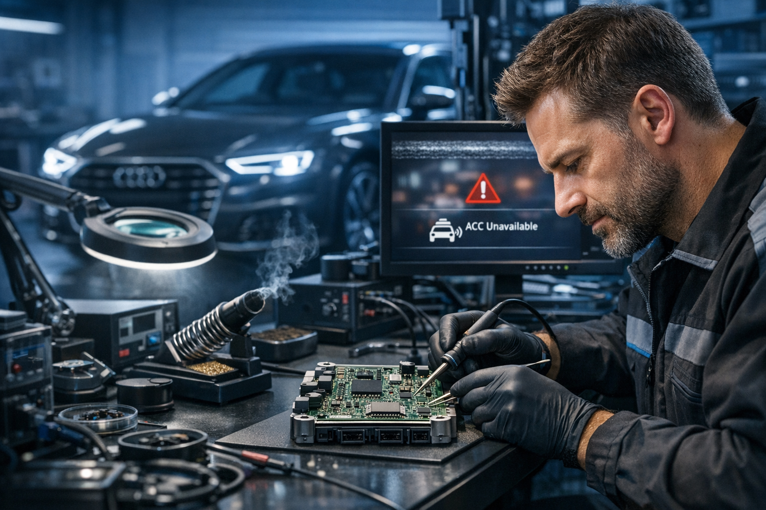 Audi C110701 and C110702 Fault Codes: Why ACC Stops Working
