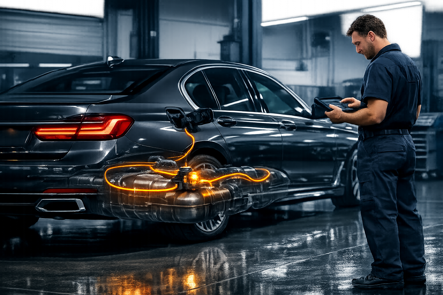 BMW B120526 Explained: Fuel Tank Knocking Noise at Idle on the 740i and 530i

