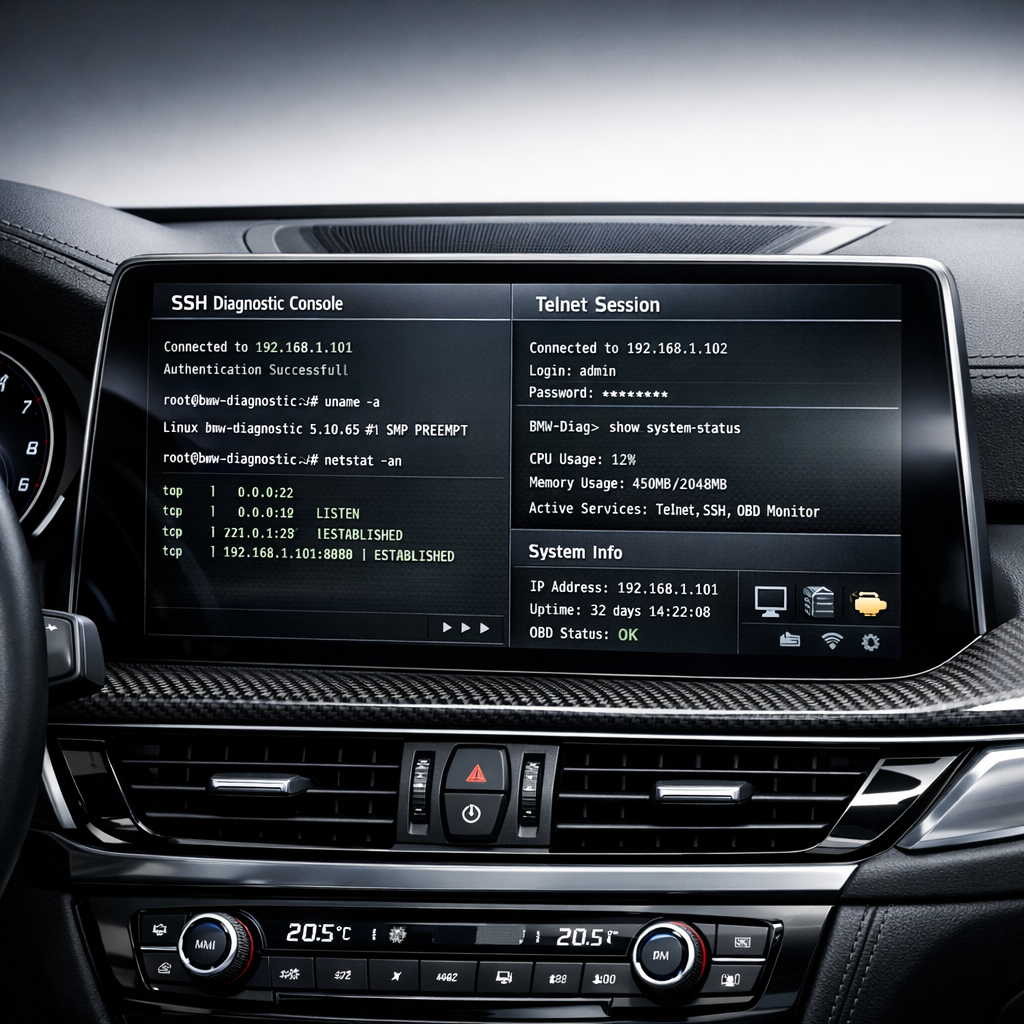 BMW NBT System Debug: SSH and Telnet for Smarter Infotainment Diagnostics

