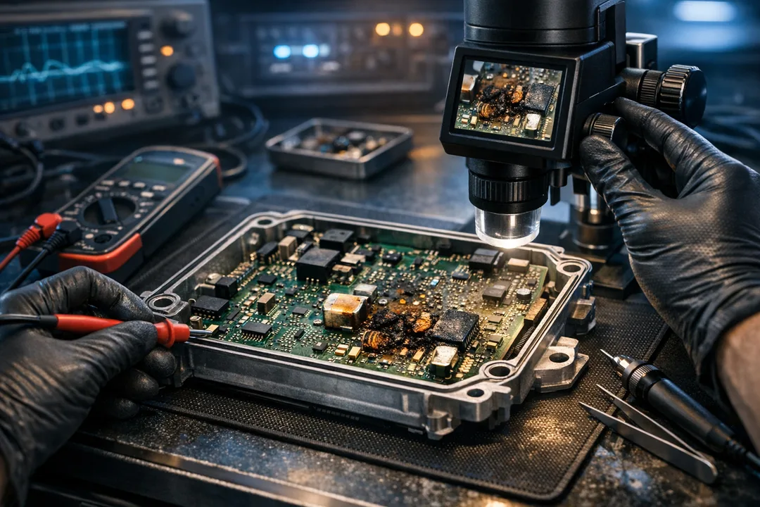 How to inspect a damaged ECU
