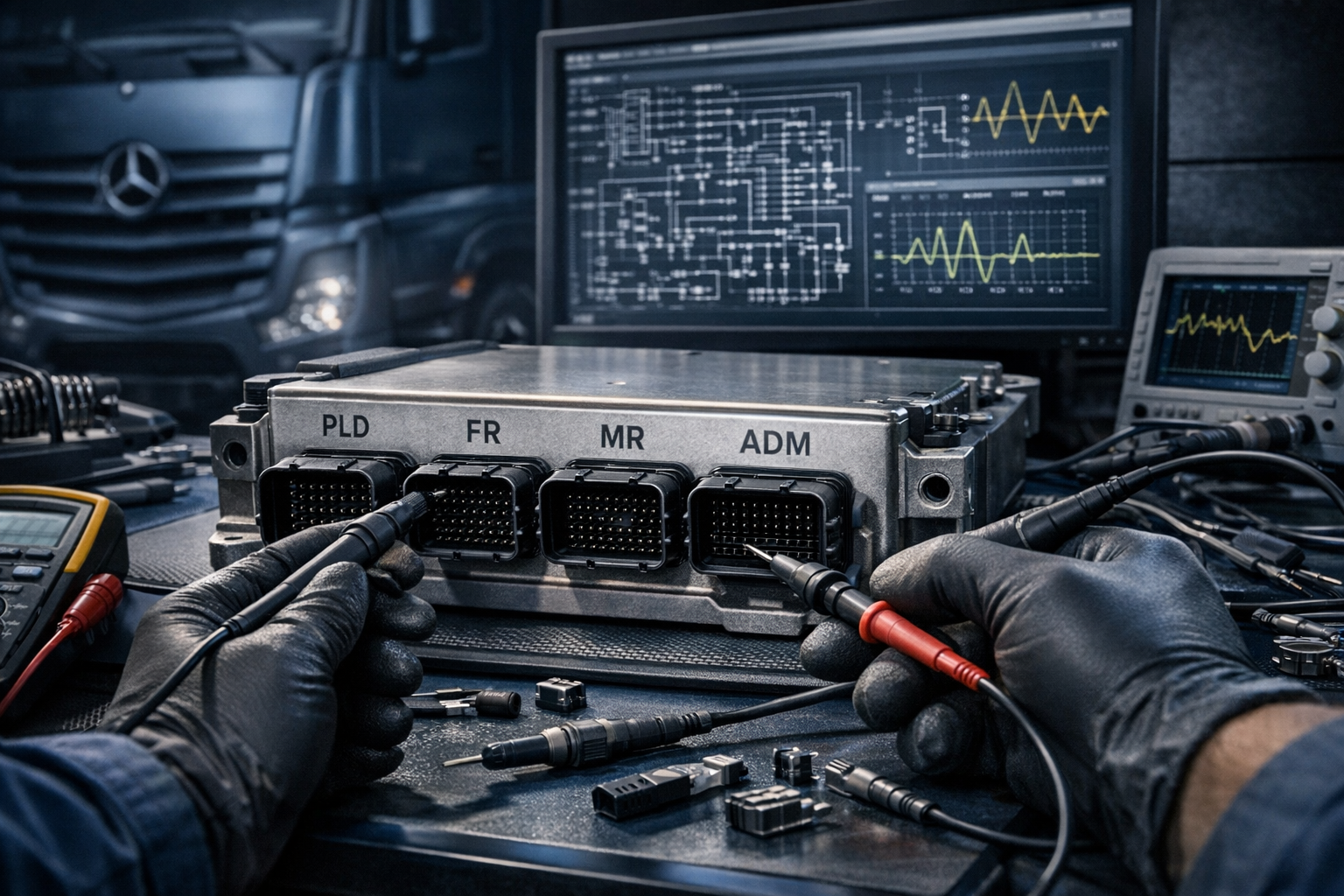 Mercedes pld fr mr adm ecu repair course blog post · MD
Mercedes Trucks ECU Repair Course: Learn PLD, FR, MR & ADM Hardware Repair