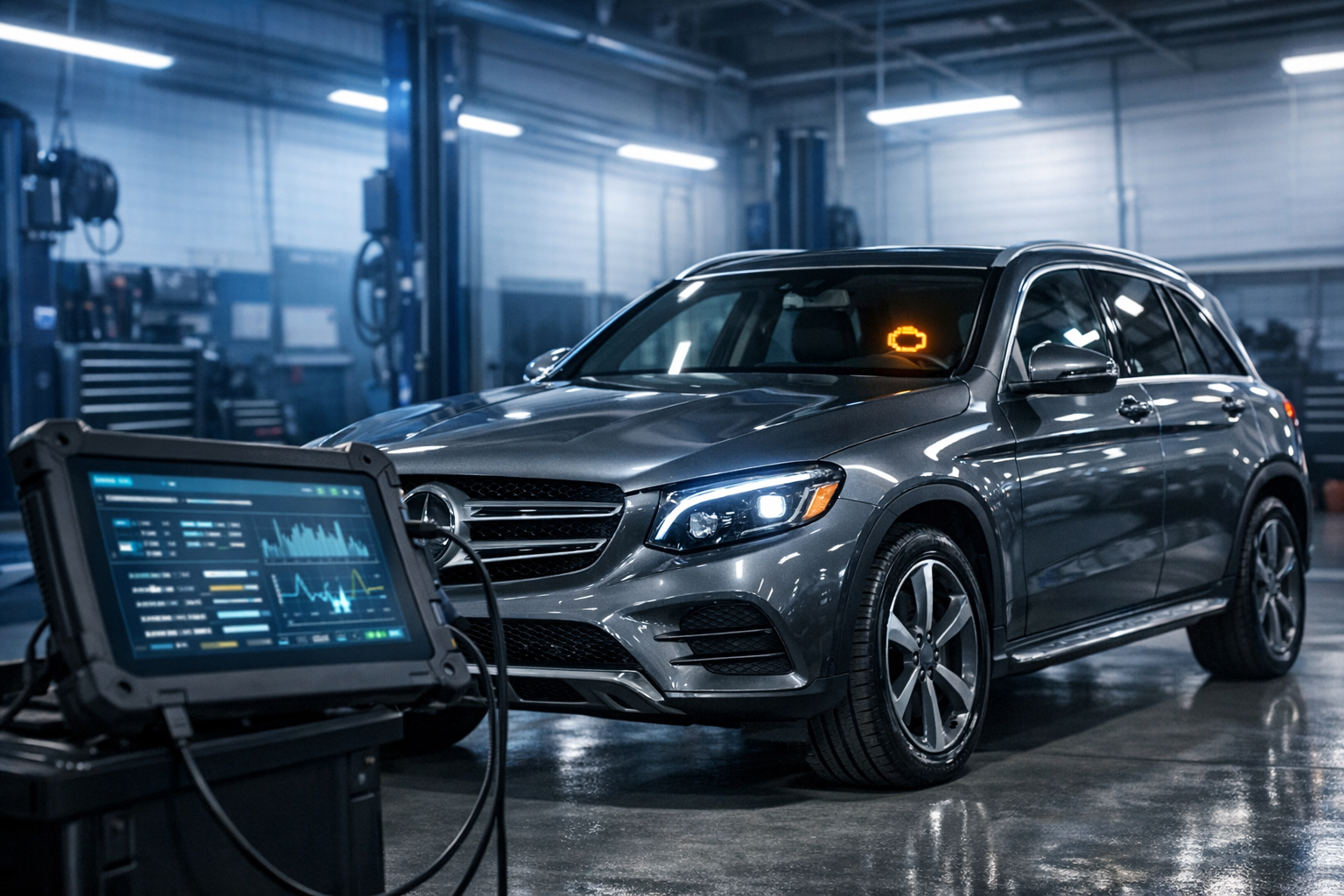 Mercedes X253 P261029 Fault: Fixing the Engine Shutdown Time Error

