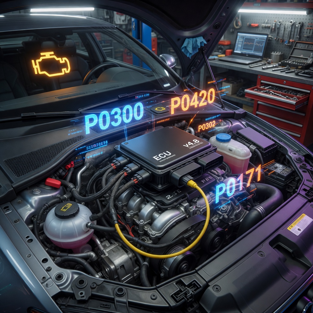 Top 100 ECU Fault Codes Explained – Fix Check Engine Light Fast 

