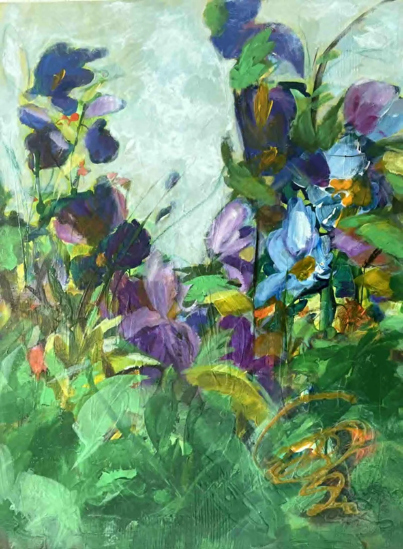 25P008 Blue Irises