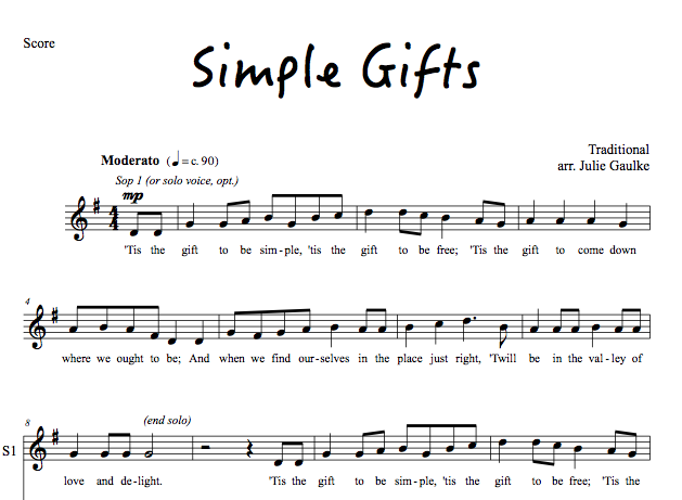 Simple Gifts
