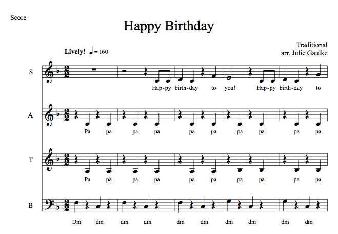 Happy Birthday polka style