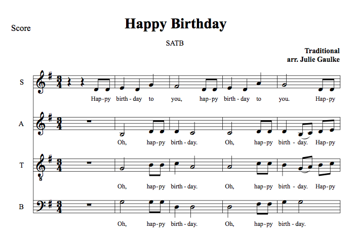 Happy Birthday basic