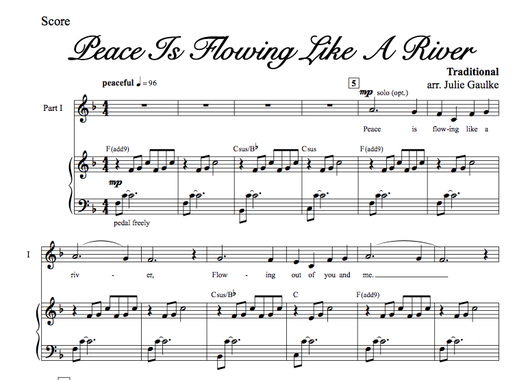 Peace Is Flowing Like A River - 3 part with MP3