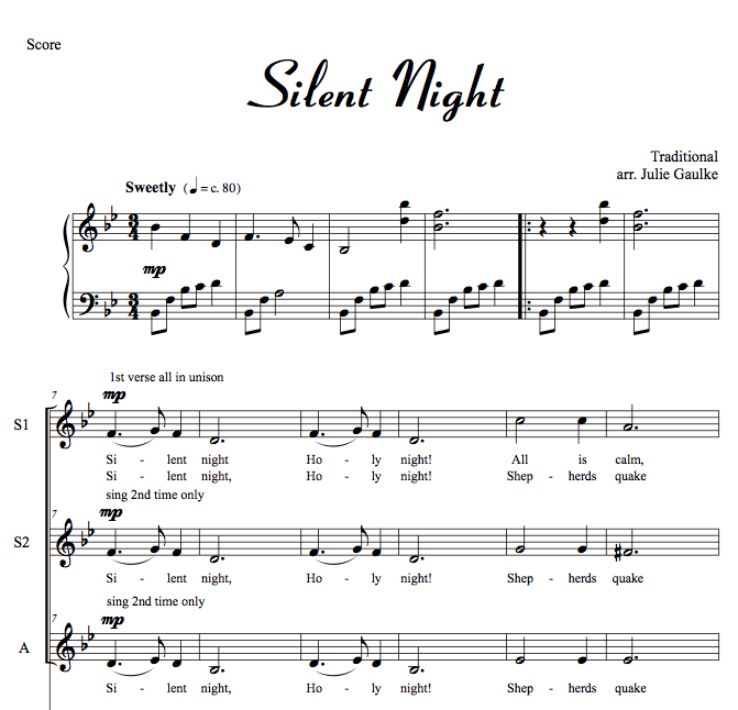 Silent Night - with MP3