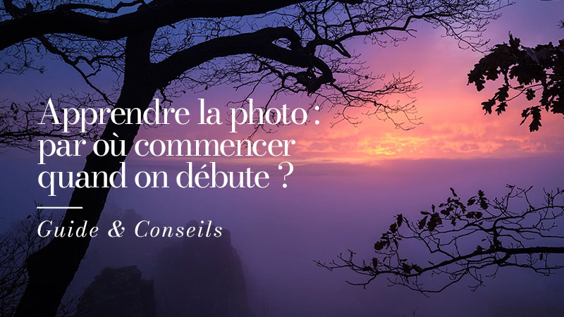 Photographie de paysage au lever du soleil avec de la brume et des ombres - Article : Apprendre la photo : par où commencer quand on débute ?