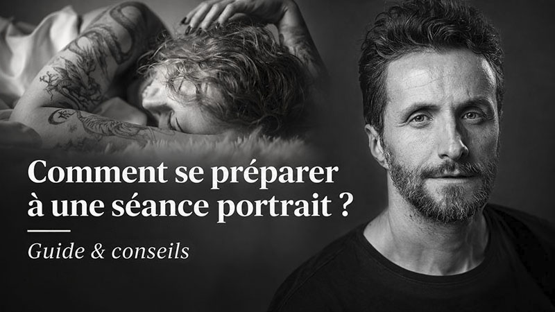 Deux portraits photographiques en noir et blanc, l'un intimiste et l'autre éditorial - Article : 