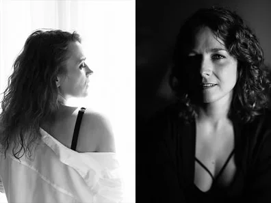 Comparatif de deux portraits artistiques en lumière naturelle illustrant les ambiances high-key et low-key