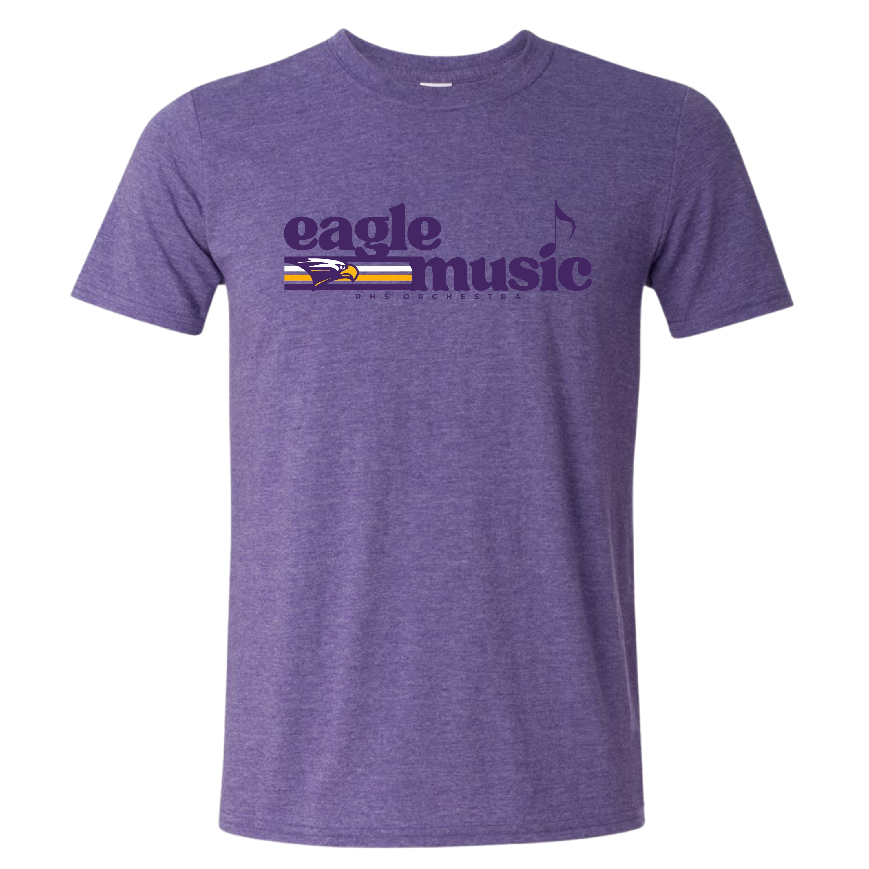 4 String Instruments Labeled Eagle Music Short Sleeve - Heather Purple - RICHARDSON HIGH SCHOOL ...