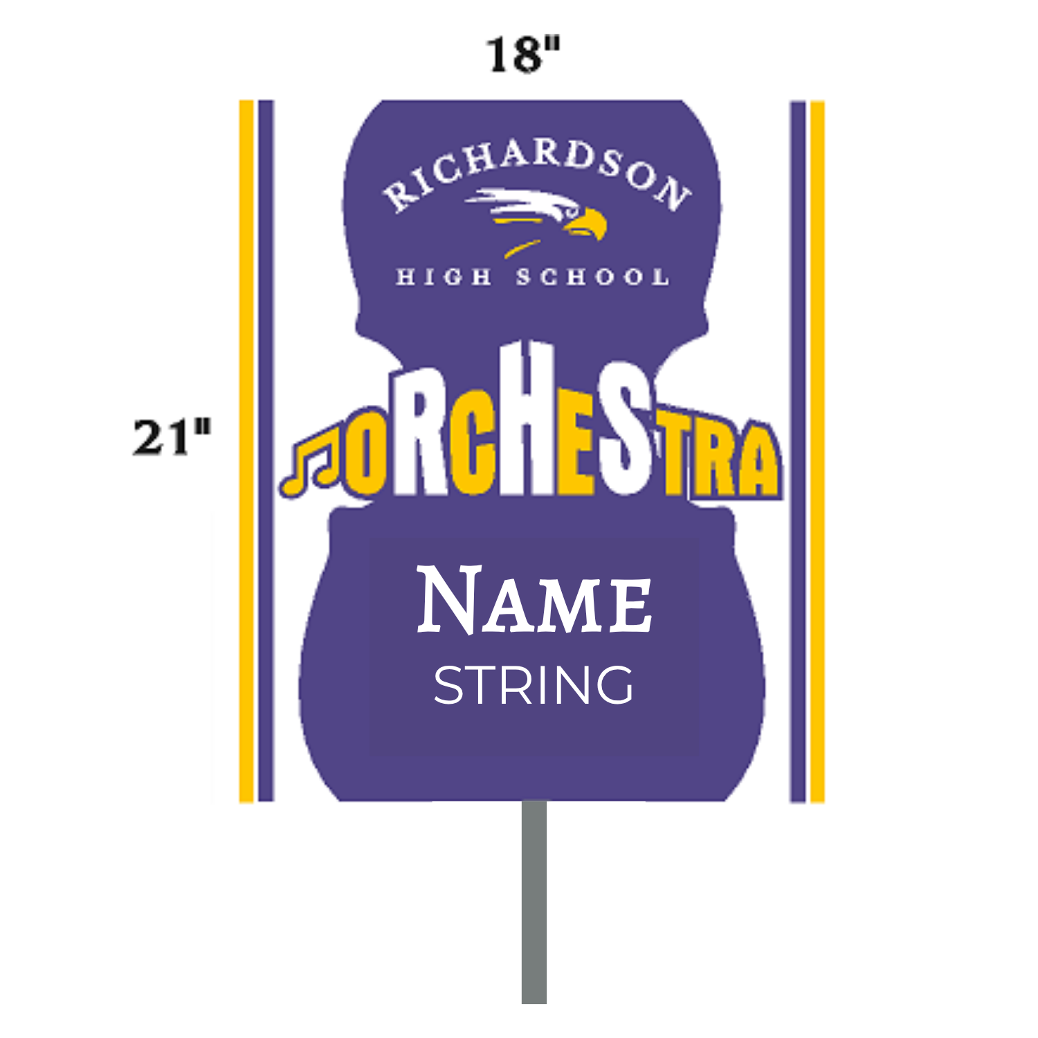 RHS Orchestra Yard Sign - Personalized