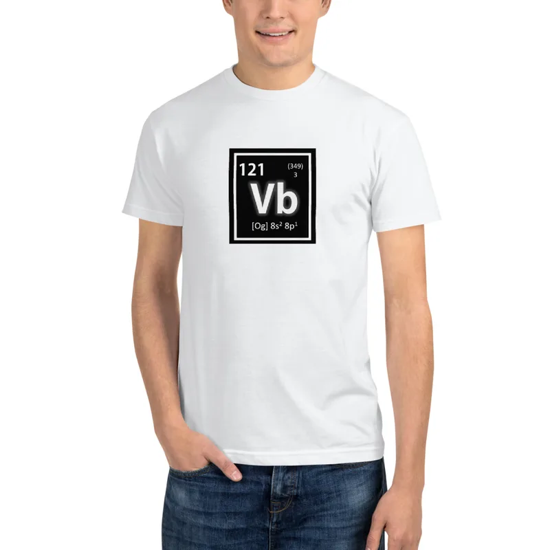 Periodic Table Element 121 - "Vb" - Short Sleeve, Sustainable T-Shirt