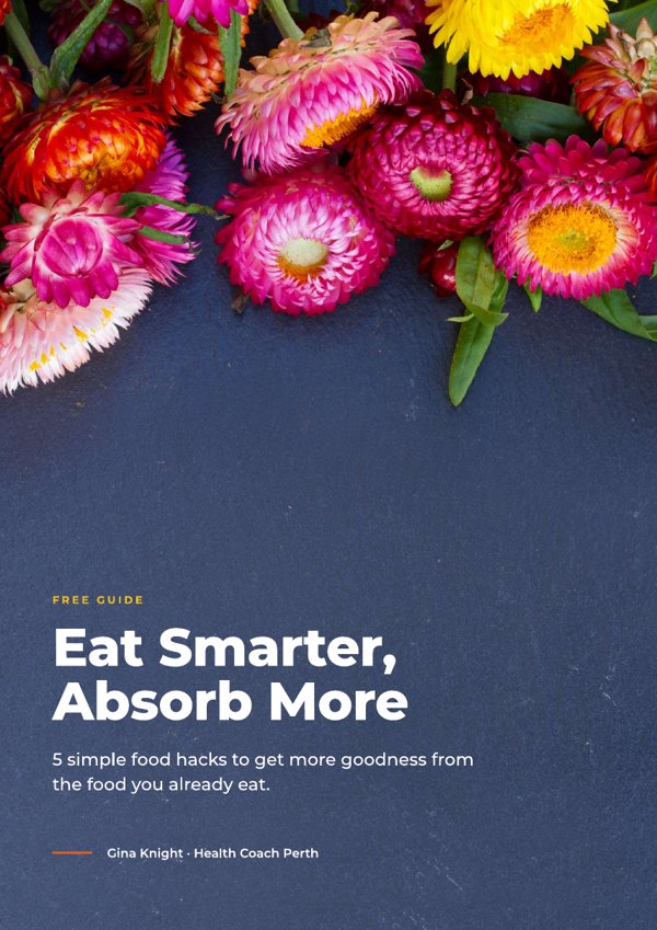 Eat Smarter, Absorb More - free guide cover
