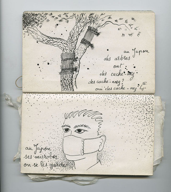 In Japan, the trees are given mufflers in winter.

In Japan, one keeps one's own virus to oneself. 