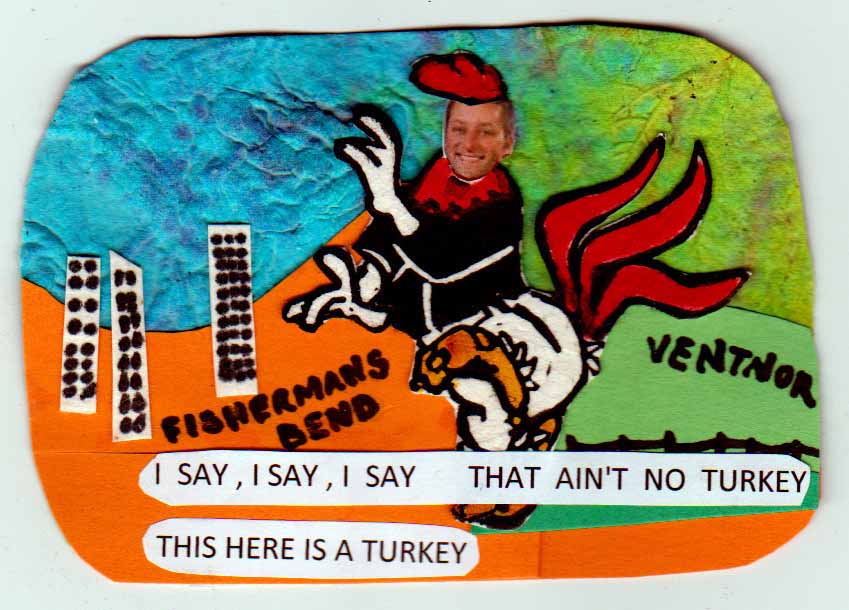 Planning Minister Matthew Guy and Fishermen's Bend rezoning. Cartoon by Natasha Williams-Novak