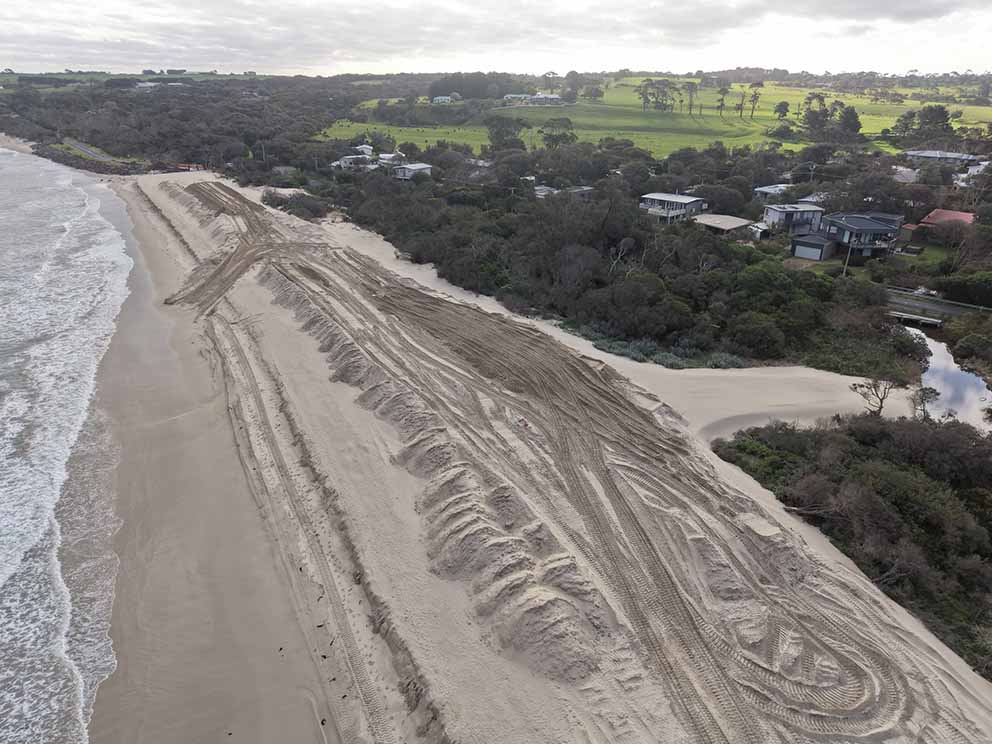 Dune reconstruction, Inverloch beach, September 2026