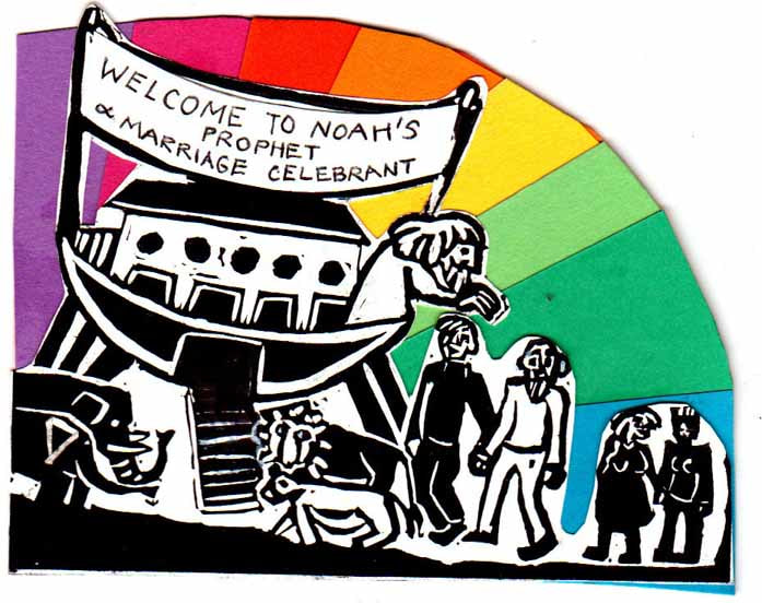 Cartoonist Natasha Williams-Novak knows which way Noah would swing on the same-sex marriage debate. 