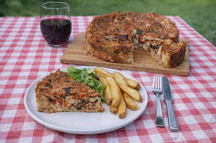 Gluten-free Mediterranean quiche