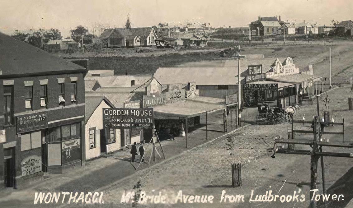 McBride Avenue from Ludbrook's Tower, 1920s