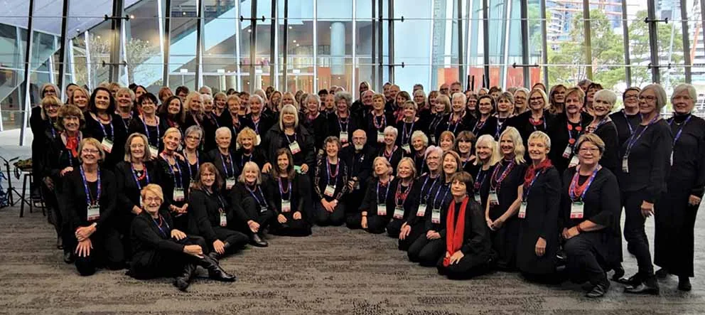 Sisters & Misters, the combined choirs, World Rotary Convention, Melbourne, 2023