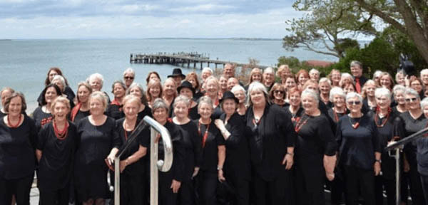 Sisters & Misters: the Phillip Island choir rehearses fortnightly.
