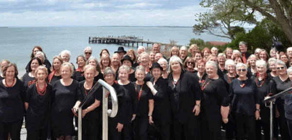 Sisters & Misters: the Phillip Island choir rehearses fortnightly.