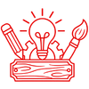 red line icon for custom creations