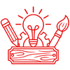 red line icon for custom creations