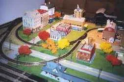 Another view of Wisconsin's alcove N-scale model train layout