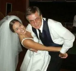Jim and Lee' dancing at her wedding in 2001