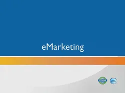 Title page of eMarketing section of Business Technology Program PowerPoint presentation