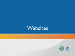 Title page of Websites section of Business Technology Program PowerPoint presentation