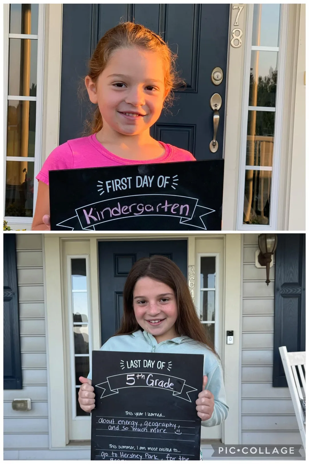 Brooke's first and last day of Elementary School in 2026