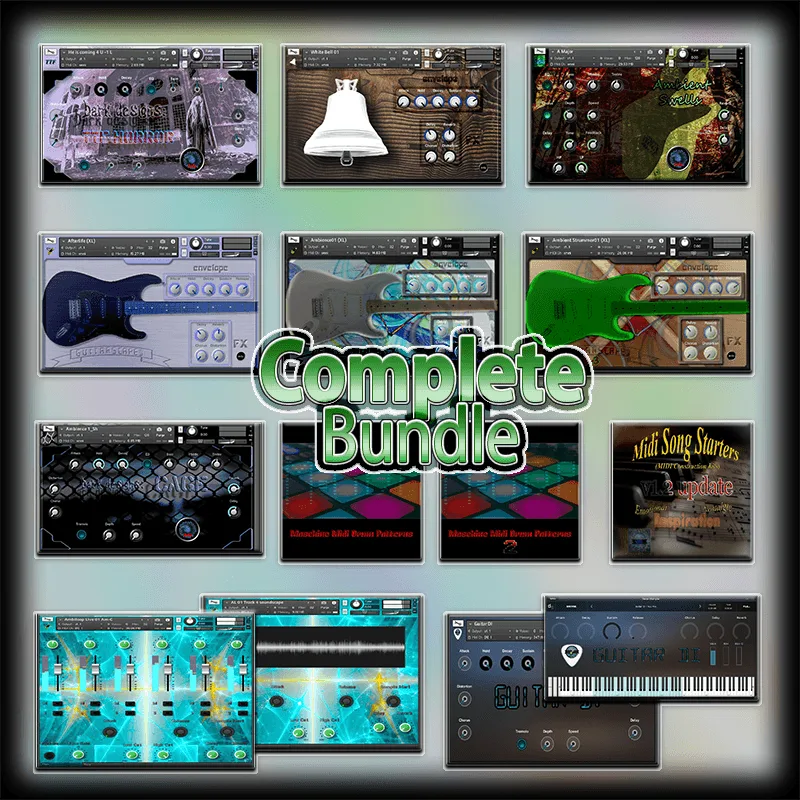 Complete Bundle kontakt sfz midi maschine drums chords bass melodies loops
