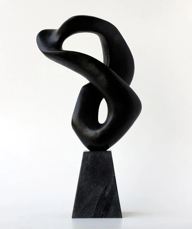 Sculpture working model for larger bronze commissions.