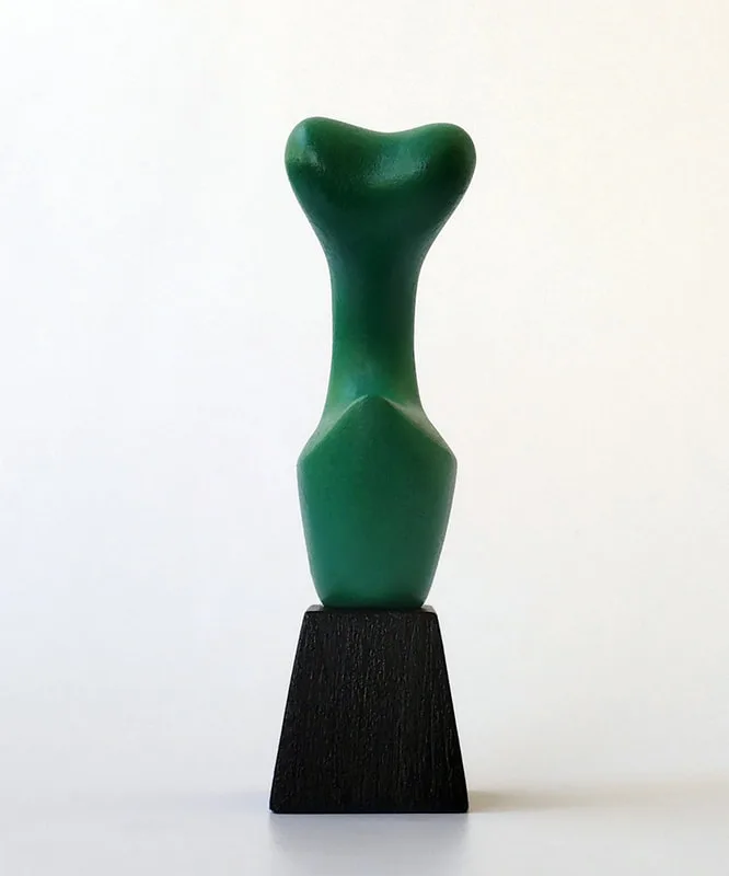 Sculpture working model for larger bronze commissions.