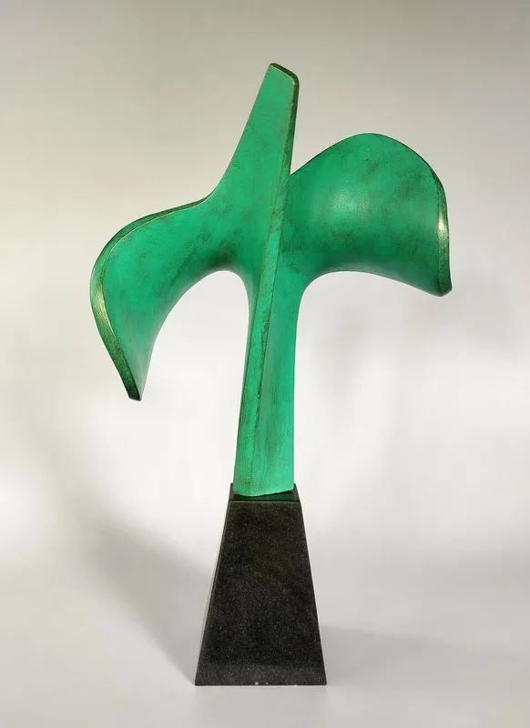Sculpture working model for larger bronze commissions.
