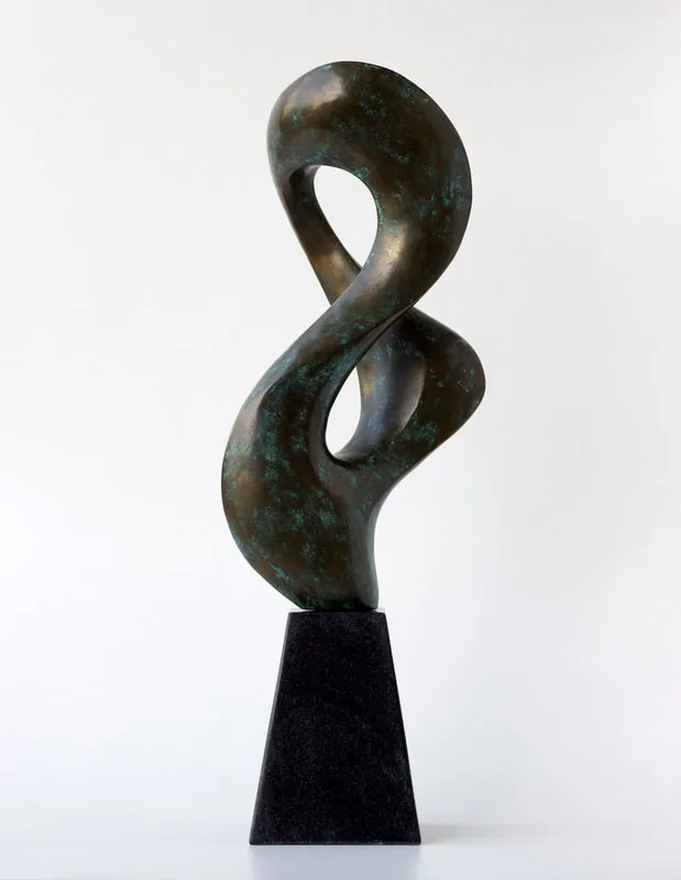 Sculpture working model for larger bronze commissions.